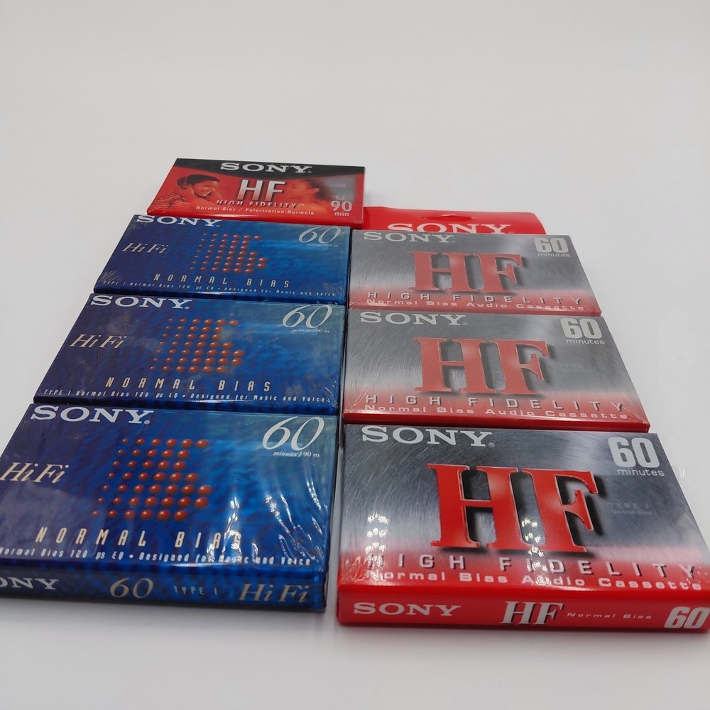 New Sony Digital HF Hi8 7 Tape Lot 60 & 90 Min Normal Bias Sealed